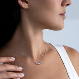 Collar de diamantes Baguette