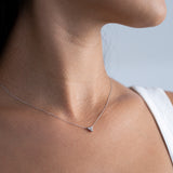 Colgante de diamantes Trebol
