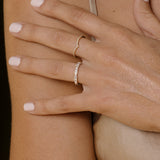 Anillo de diamantes de rafia