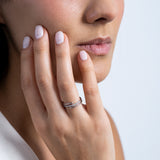 Double Clavo Diamond Ring