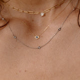 Paperclip Diamond Necklace