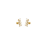 Baguette Diamond Studs