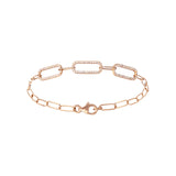 Paperclip Diamond Bracelet