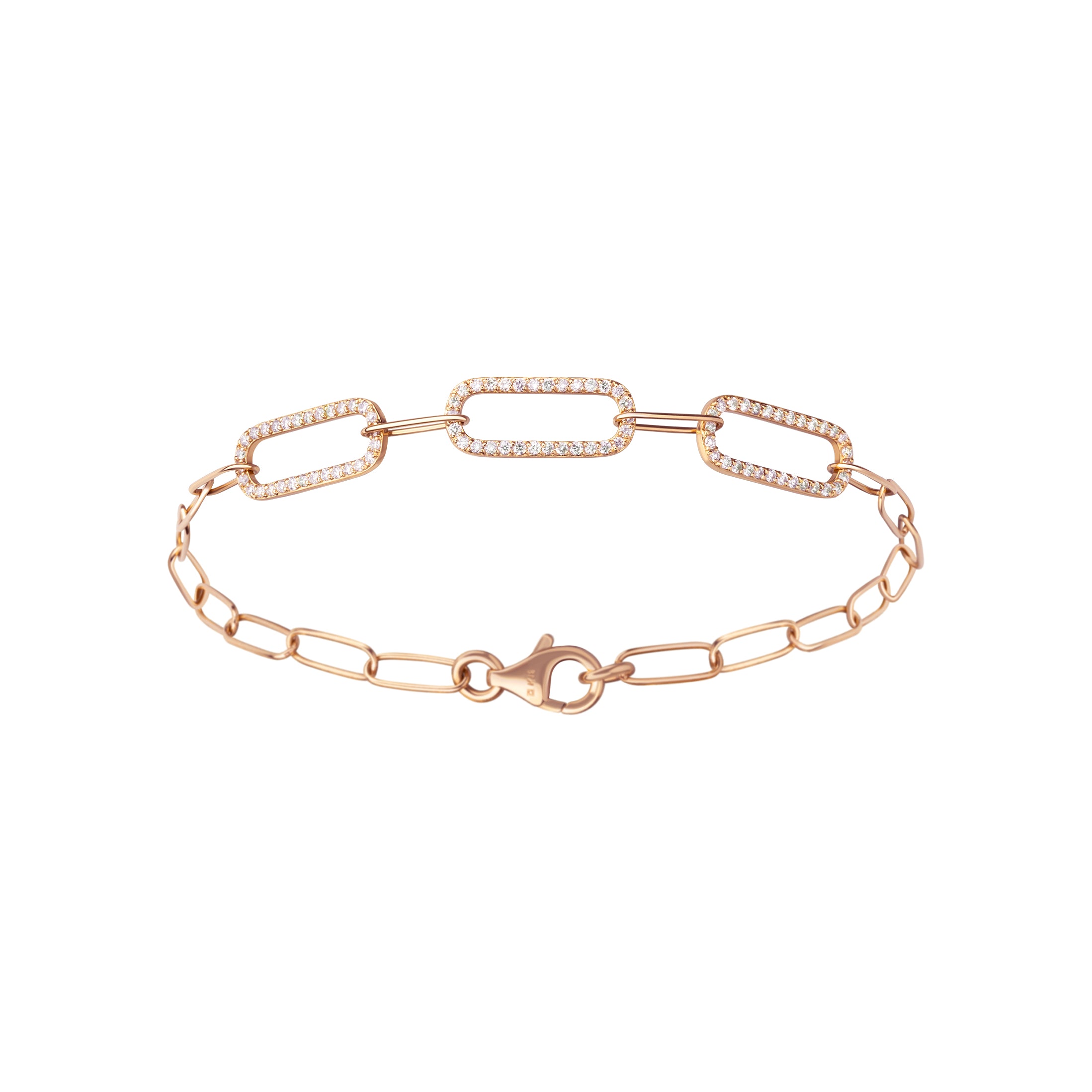 Paperclip Diamond Bracelet