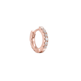 Tiny Diamond Huggie Piercing
