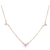 Trebol Trio Diamond Necklace