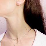 Baguette Illusion Diamond Earrings