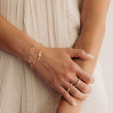 Paperclip Diamond Bracelet