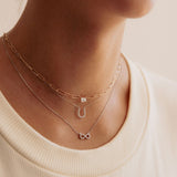 Paperclip Diamond Necklace