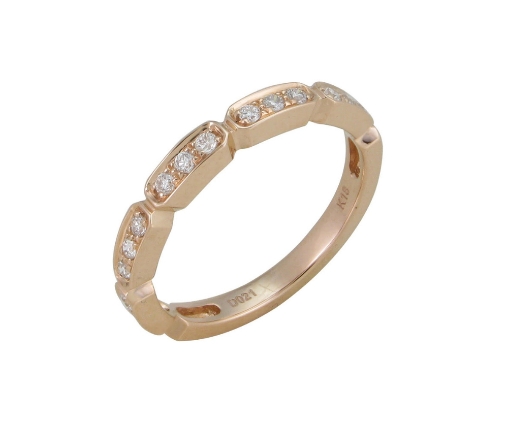Bar Diamond Ring (Rose Gold)