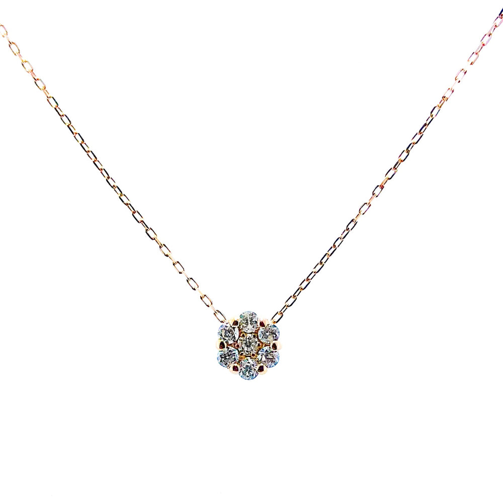 Aurora Diamond Necklace (Rose Gold)