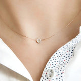 Aurora Diamond Necklace (Rose Gold)