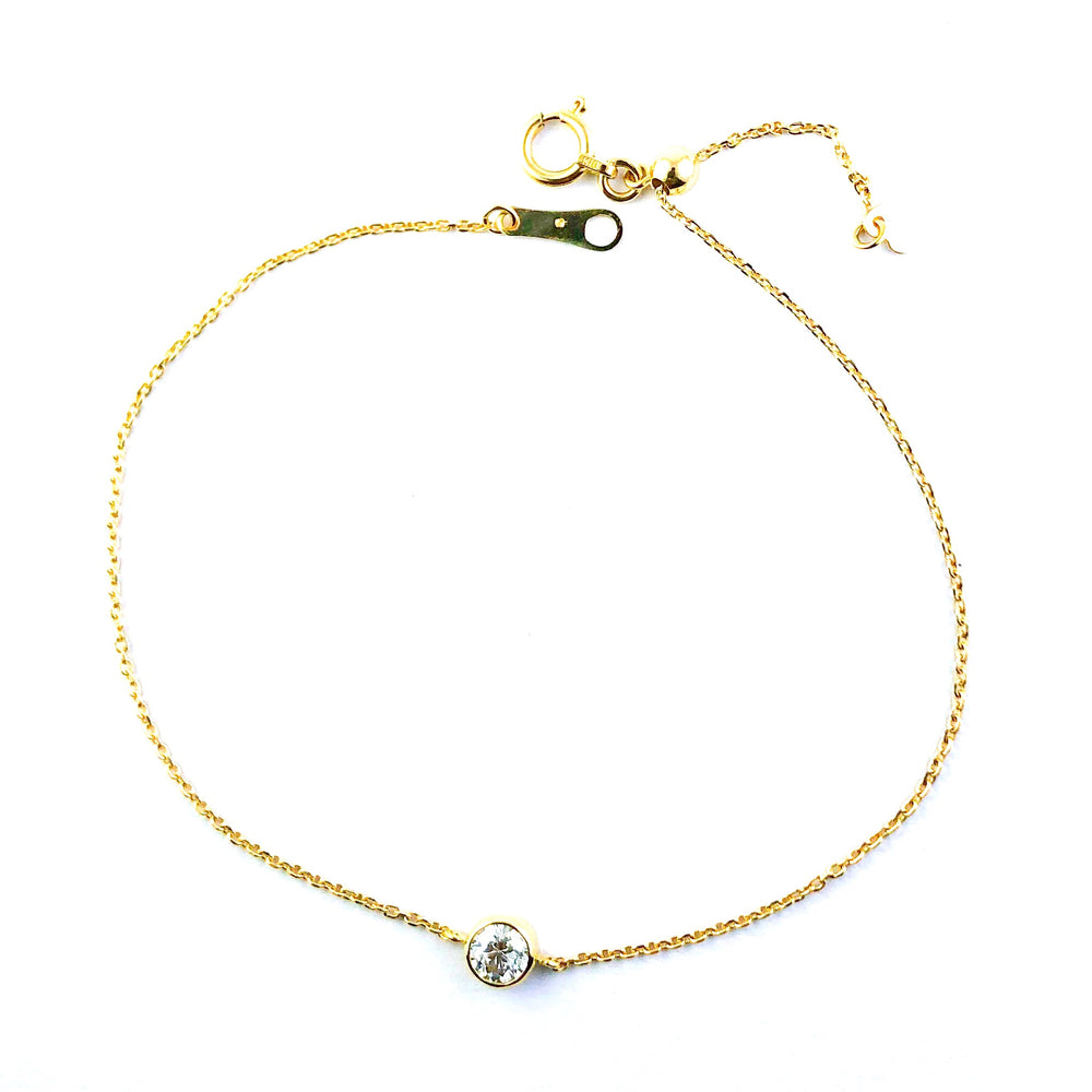Demure Diamond Bracelet (Yellow Gold) - Large