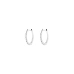Dulcet Hoops (White Gold) - 14 mm, 0.55 inches.