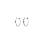 Dulcet Hoops (White Gold) - 10/11 mm, 0.4 inches.