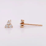 Trebol Diamond Earrings (Rose Gold)