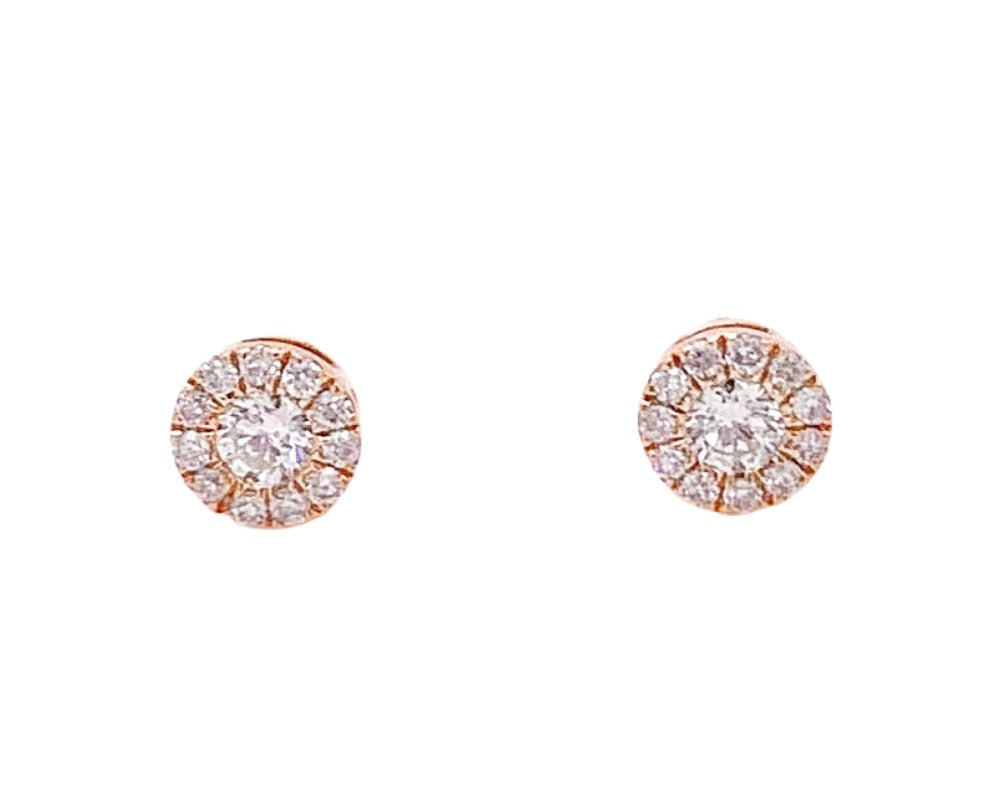 Ethereal Diamond Studs (Rose Gold)