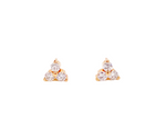 Trebol Diamond Earrings (Rose Gold)