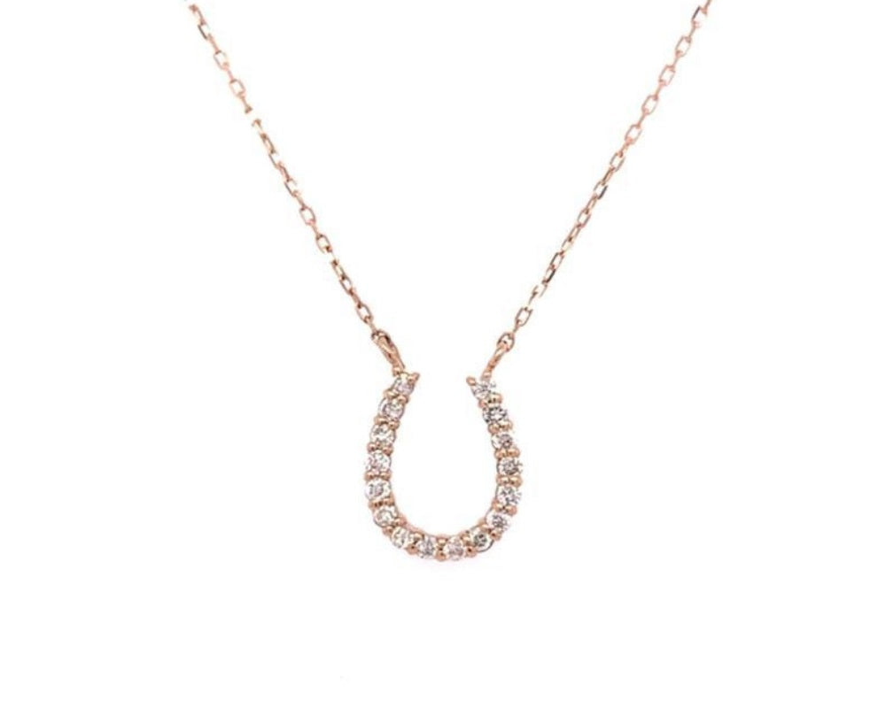 Lucky Diamond Necklace (Rose Gold)