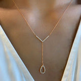 Drop Diamond Necklace